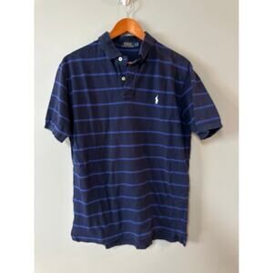 Men’s Size L Ralph Lauren Blue Striped Polo